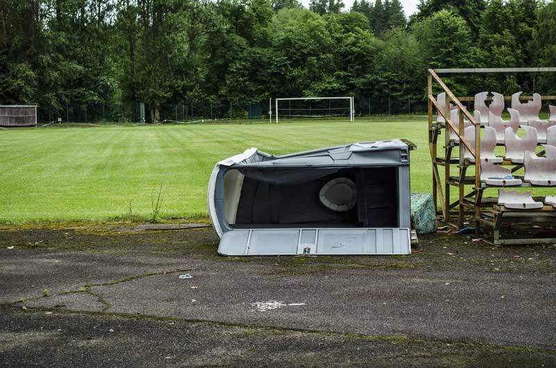 Porta Potty Tipping & Damaged