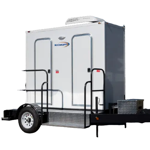 2 Stall Fancy Restroom Trailer by NuConcepts