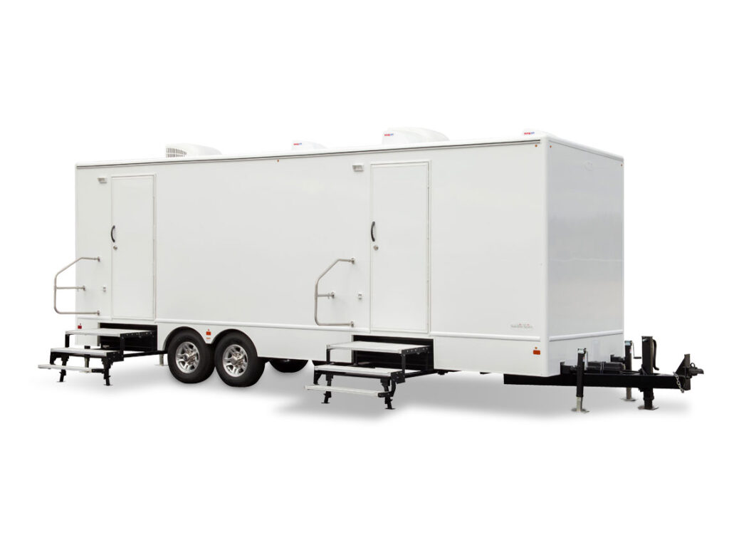 2-stall Satellite Spa restroom trailer