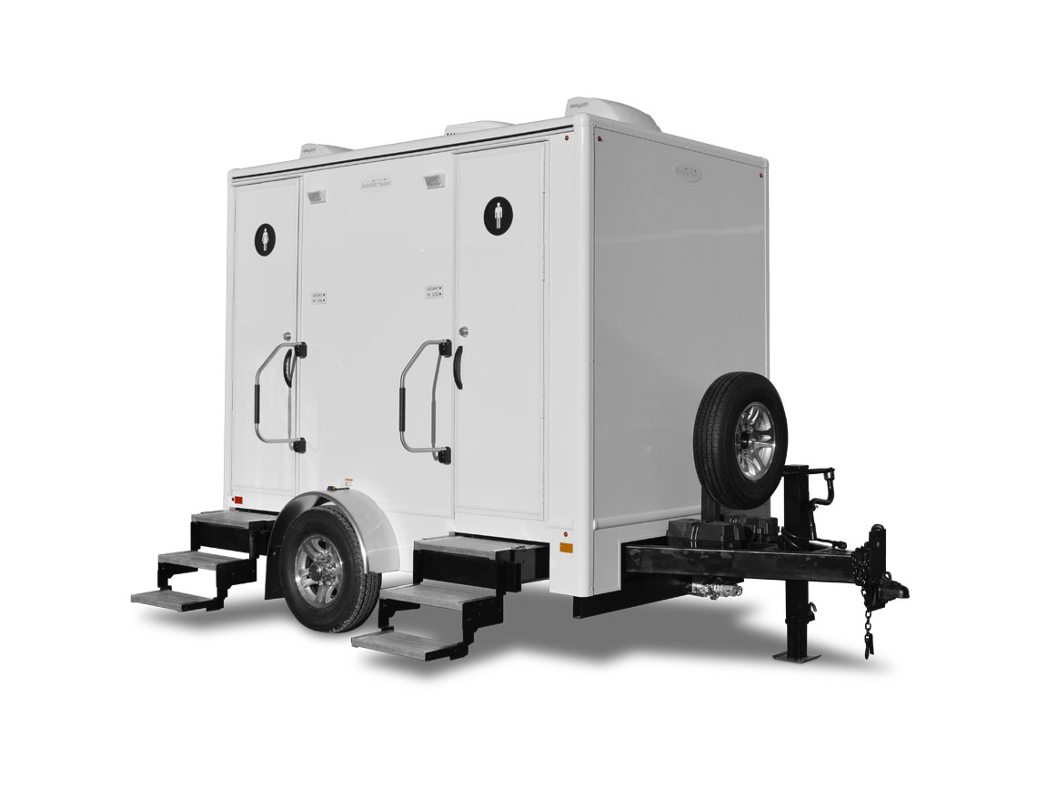 2-stall Satellite Spa restroom trailer