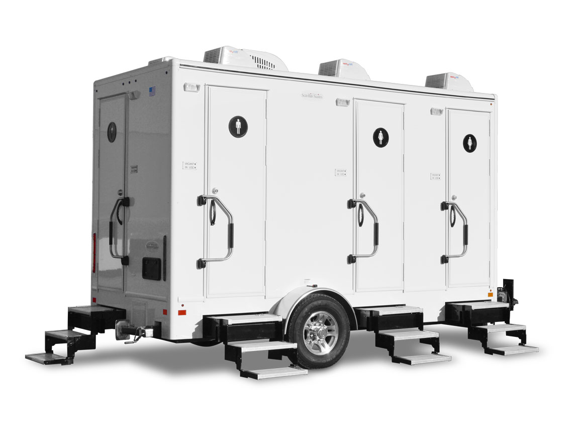 2-stall Satellite Spa restroom trailer