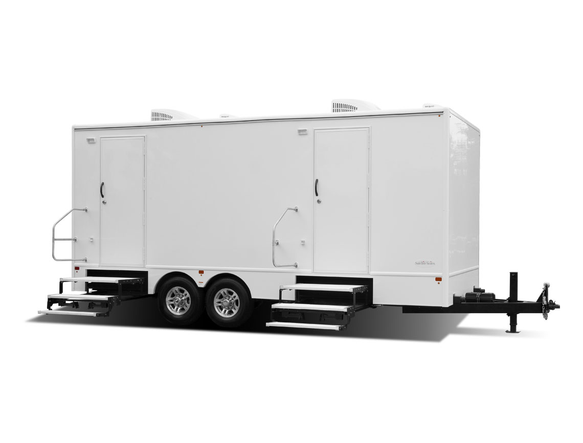 2-stall Satellite Spa restroom trailer