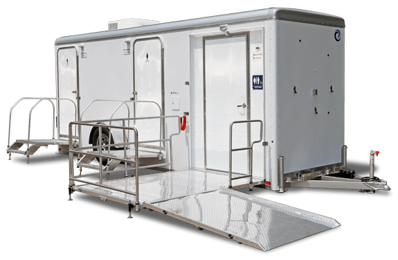 2-stall Satellite Spa restroom trailer