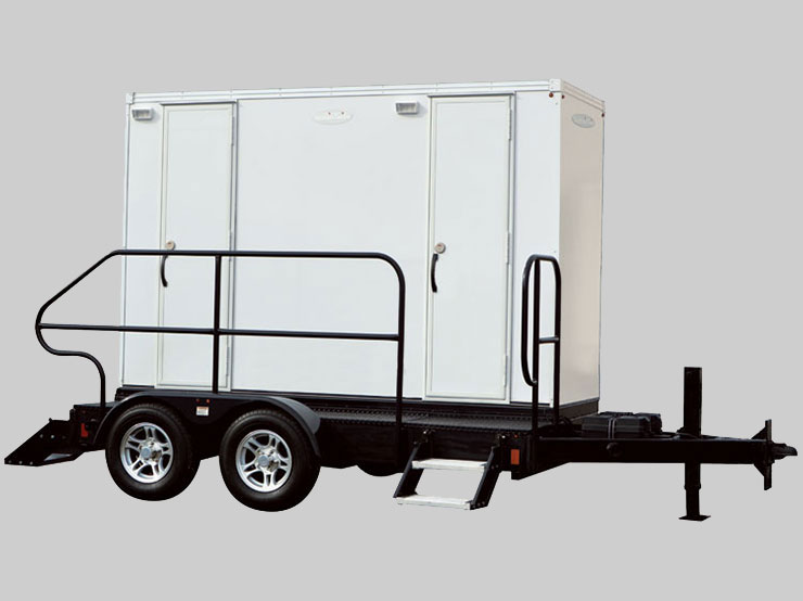 2-stall Satellite Selfie restroom trailer