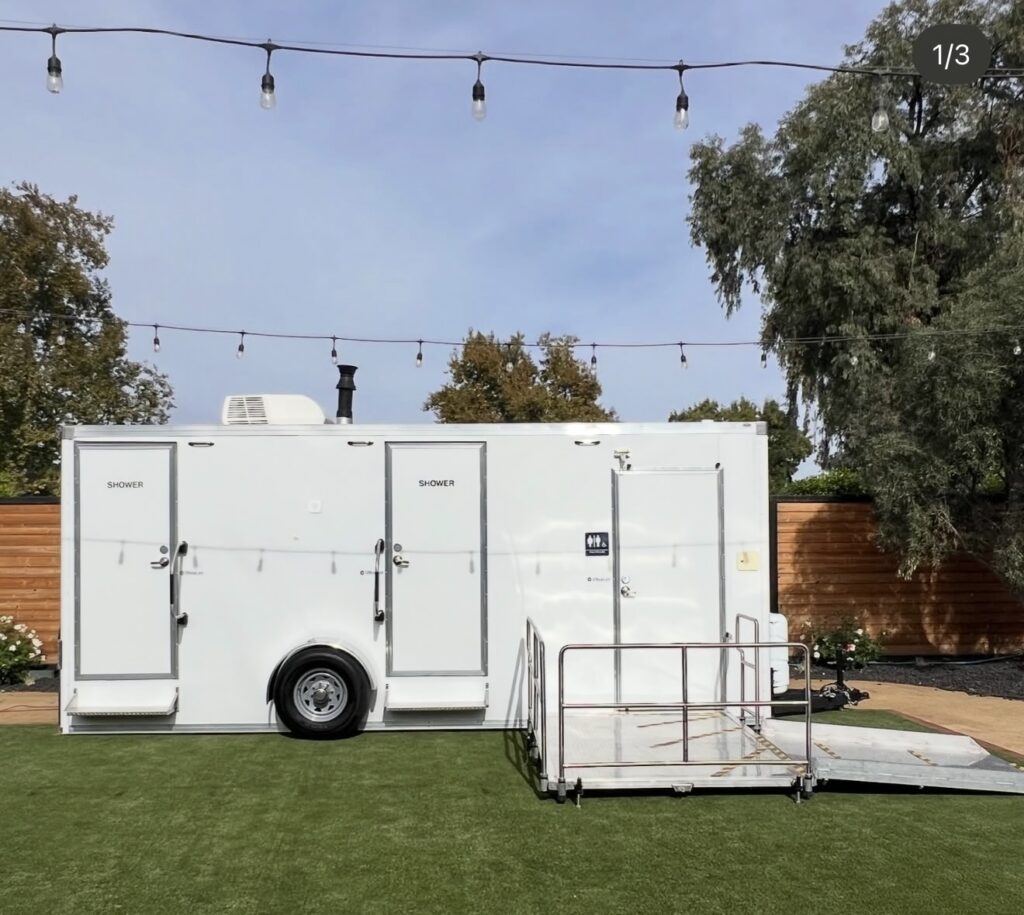 VIP Restrooms ADA accessible Ultra Lav restroom trailer